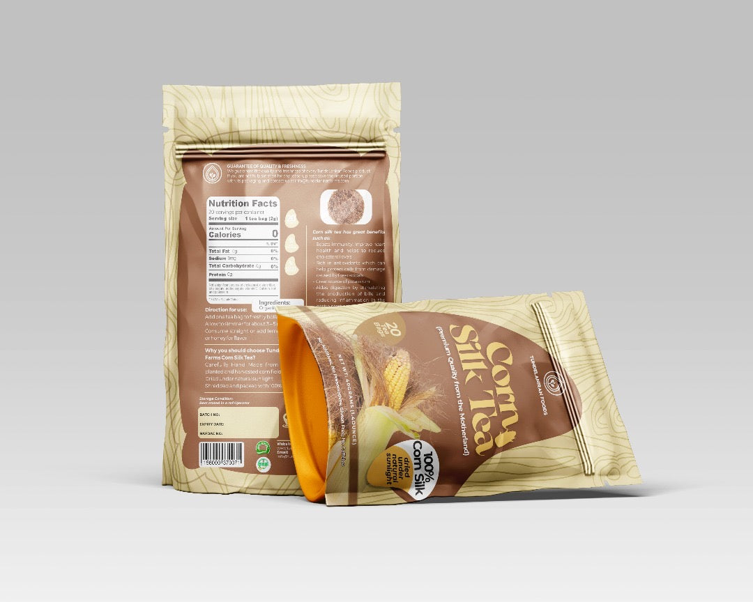 Premium Corn Silk Tea by TundeLaniran Foods | 20 Tea Bags