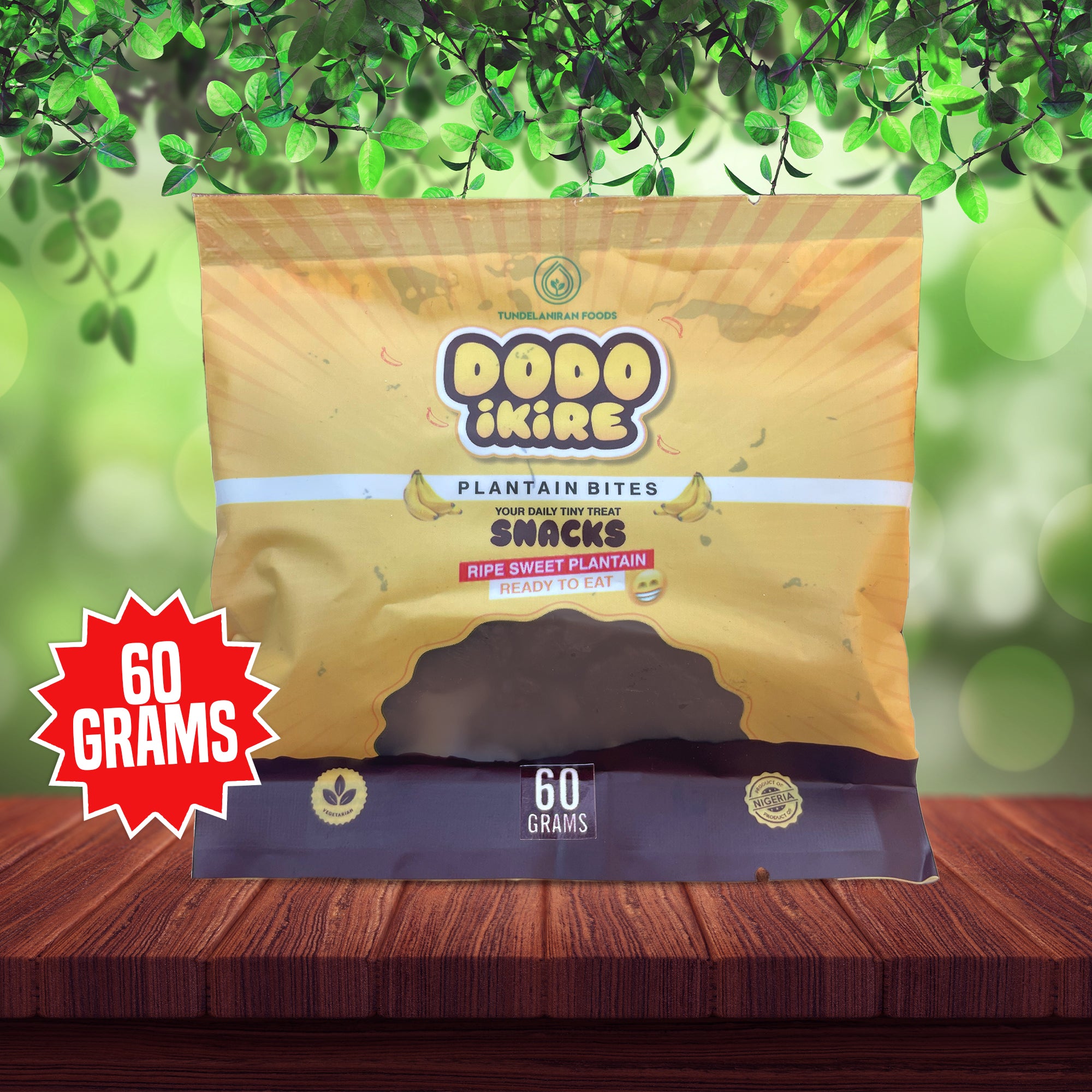 Authentic Dodo Ikire Caramelised Plantain Bites (60g) x 3