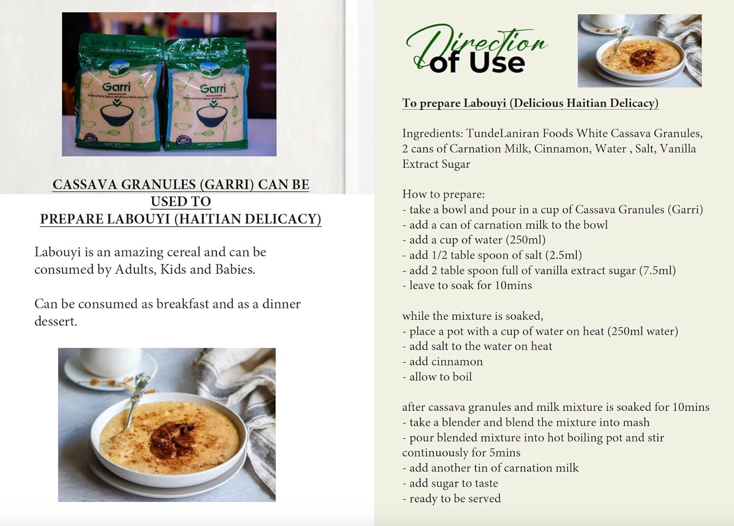 Premium Nigerian Garri | 1kg